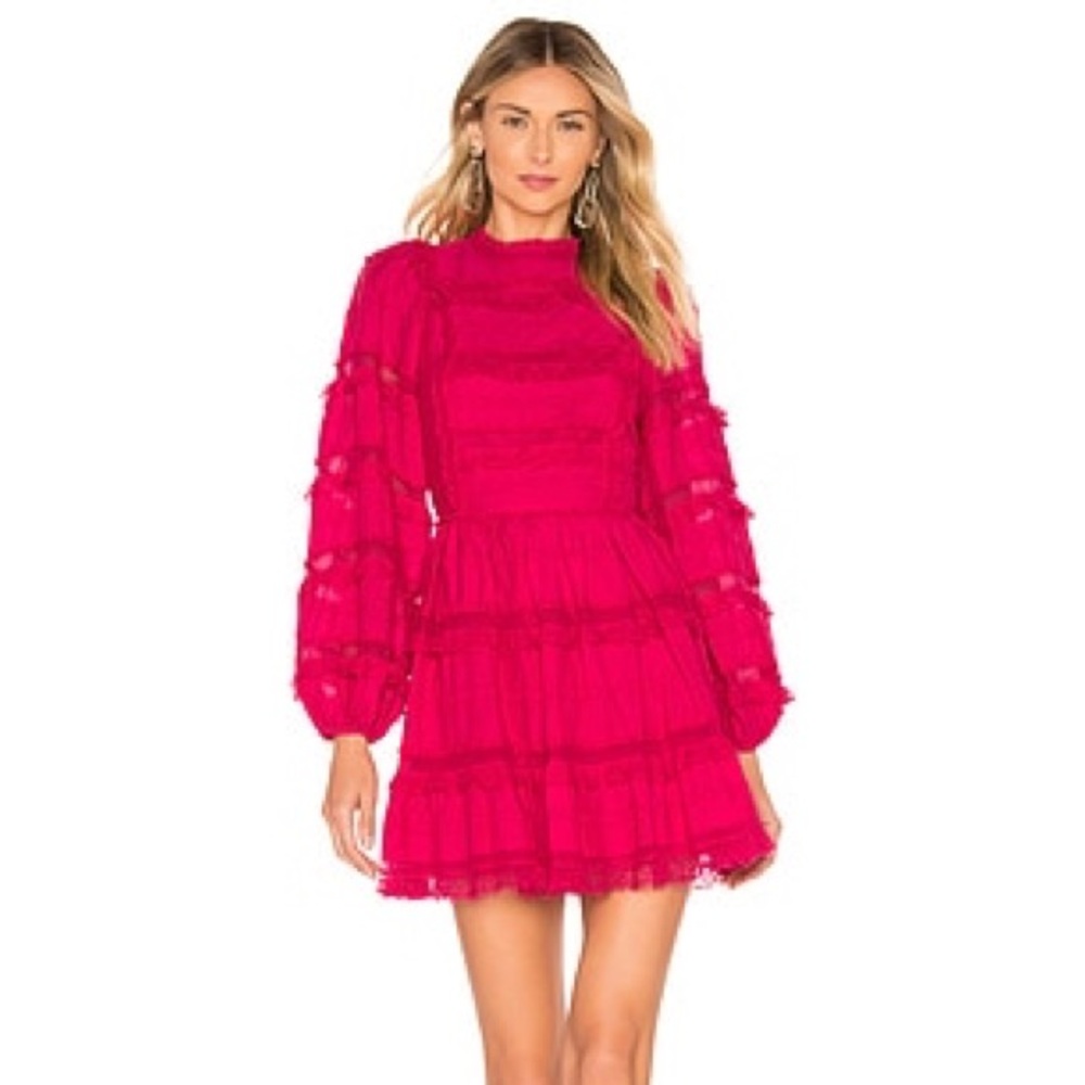 Ulla Johnson Fuschia Pink Amour Mini Dress